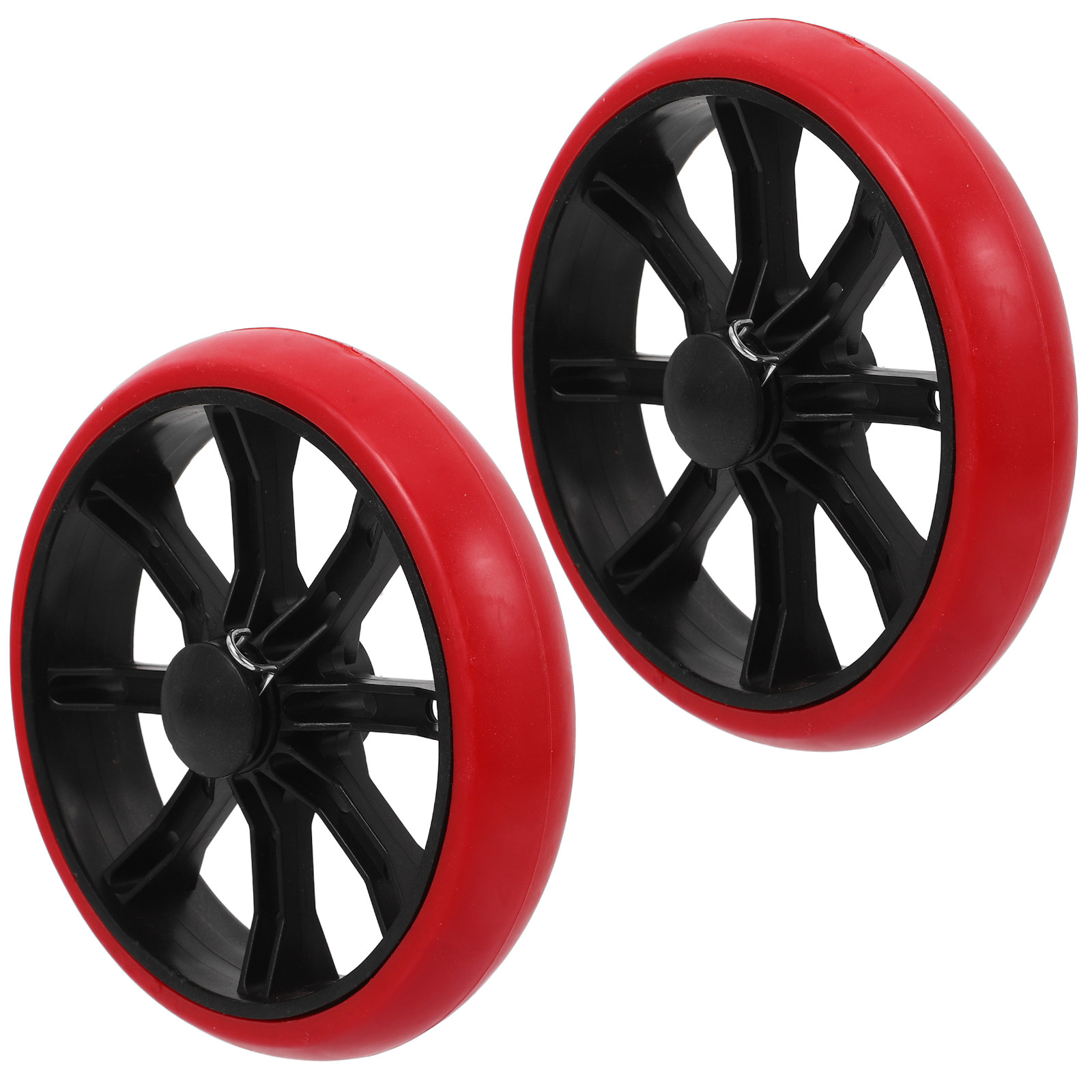 Stroller Accessories - 2 Stück Rutschfeste Gummi-Ersatzräder für Einkaufswagen,