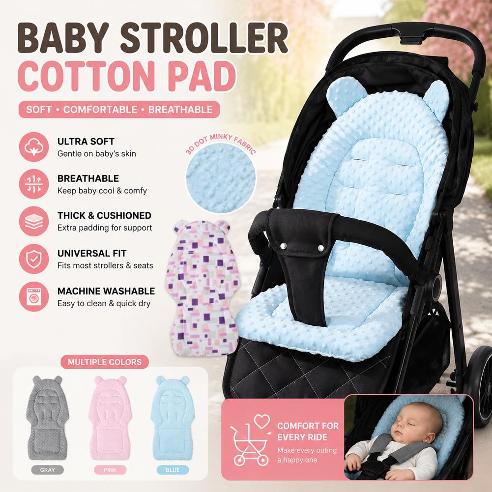 Stroller Accessories - Baby-Kinderwagen-Sitzkissen, doppelseitiges Sitzpolster für Kleinkinder, 2025