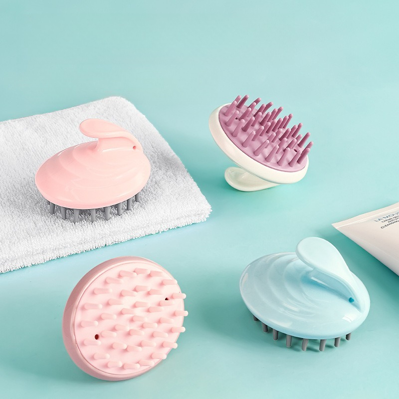 Baby Products Essential - Silikon-Haarmassagekamm, Kopfhaut-Reinigungsbürste, Unisex, Anti-Juckreiz-Shampoo, Gegen Schuppen,