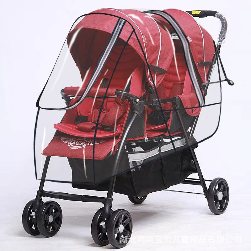 Doppelsitziger Zwillingskinder – Stroller Rain Cover Bewertung und Preis
