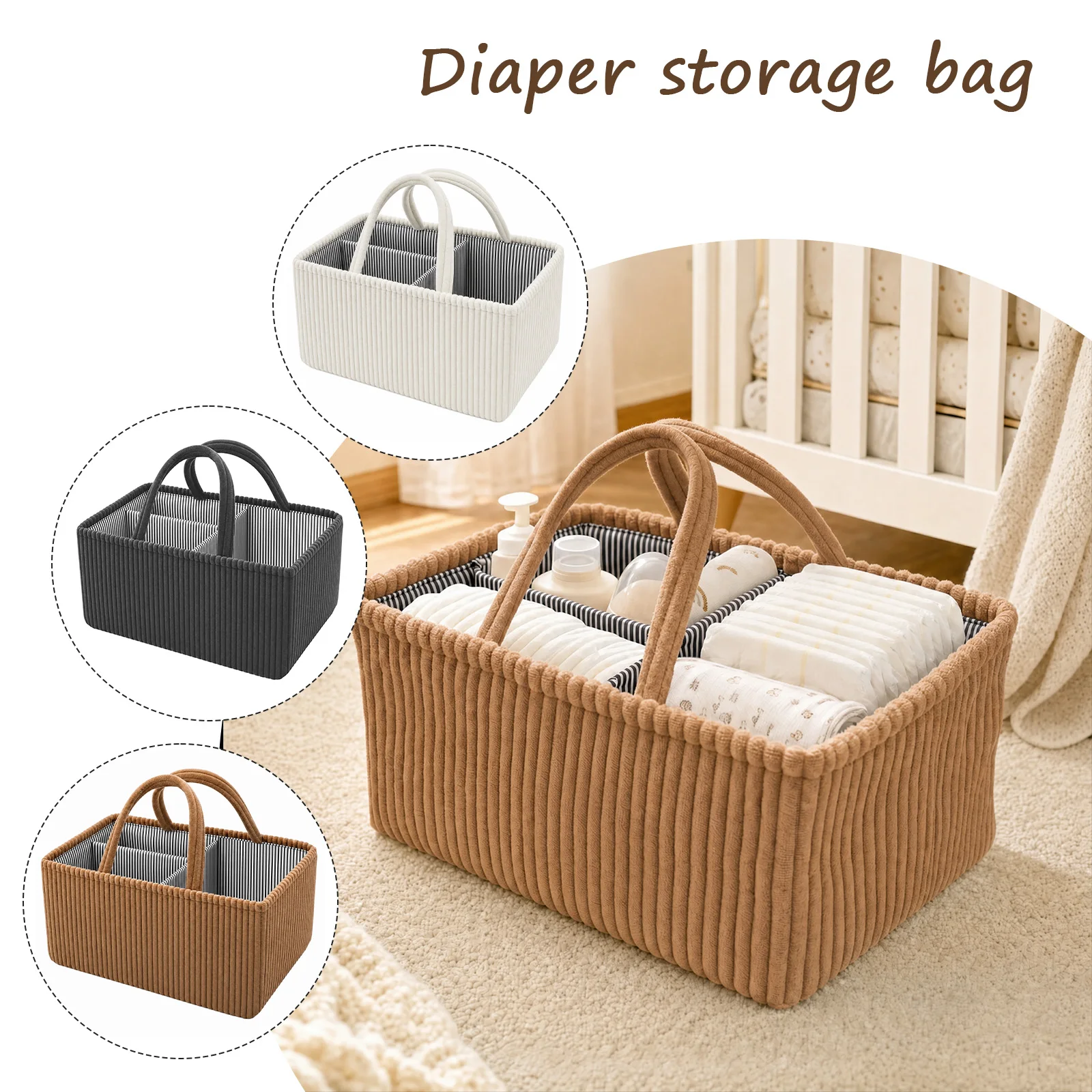 Baby-Windel-Organizer, faltbar – Baby Products Basket Bewertung und Preis