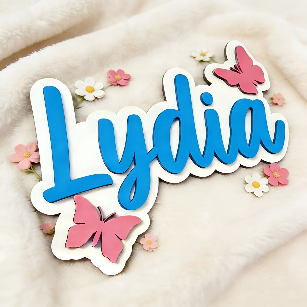 Personalisiertes blau-rosa Sch – Baby Products Decoration Bewertung und Preis