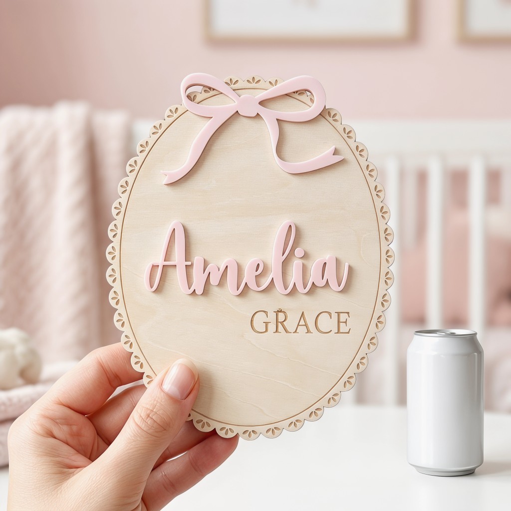 1 Stück Personalisierte Holz-N – Baby Products Decoration Bewertung und Preis