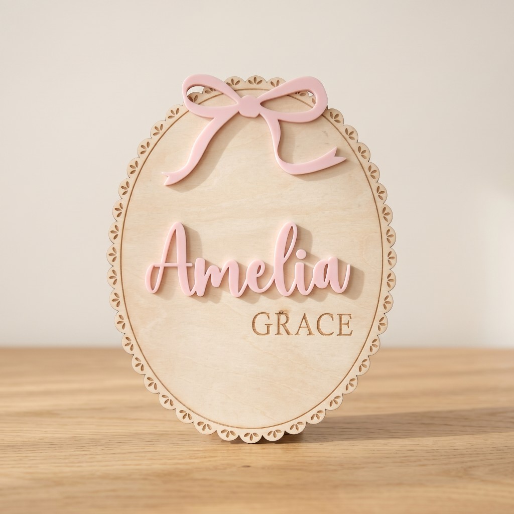 1 Stück Personalisierte Holz-N – Baby Products Decoration Bewertung und Preis