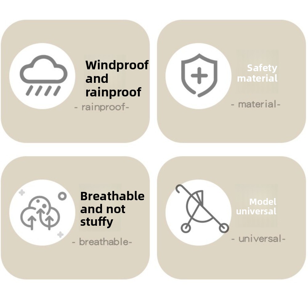 Transparente Regenschutzhaube  – Stroller Rain Cover Bewertung und Preis